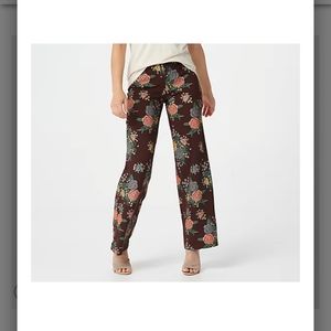 Attitudes by Renee Novelty straight Leg Pull-on Pants. NWOT